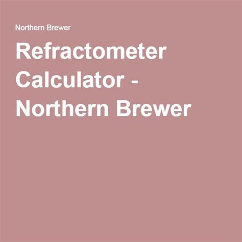 homebrewing refractometer calculator|wine brewer refractometer calculator.